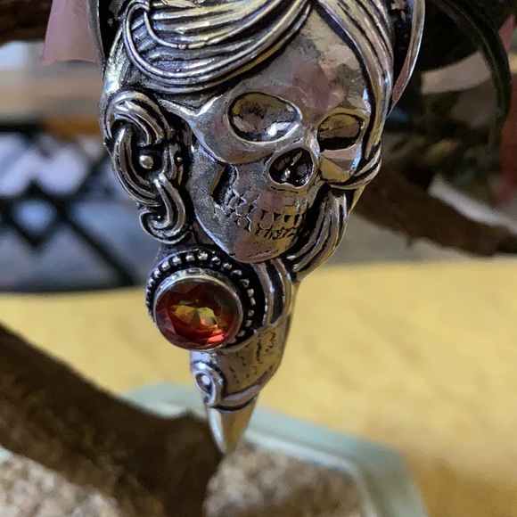 Vintage 925 skills turmaline pendent - Picture 2 of 6